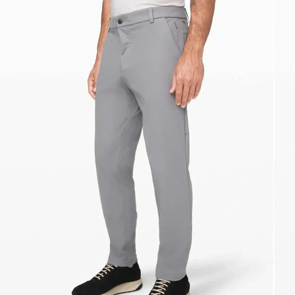 Lululemon Commission Pant Classic *Warpstreme 34 Waist, Light Cast Grey - Picture 1 of 9
